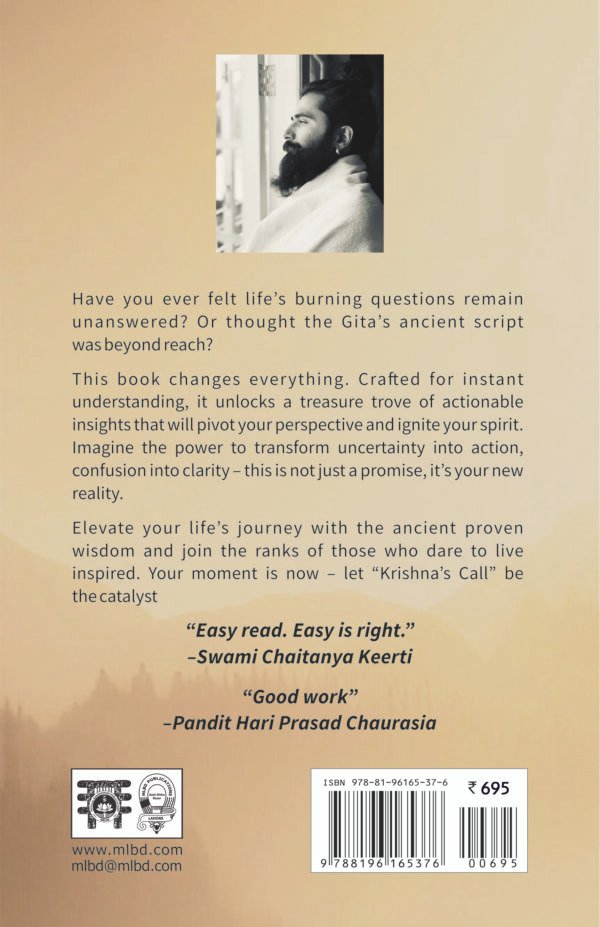 Krishna's Call: Bhagavad Geeta for the 21st Century (HB) | By Adi Krsna Rama (Author) | MLBD Publications - Image 2
